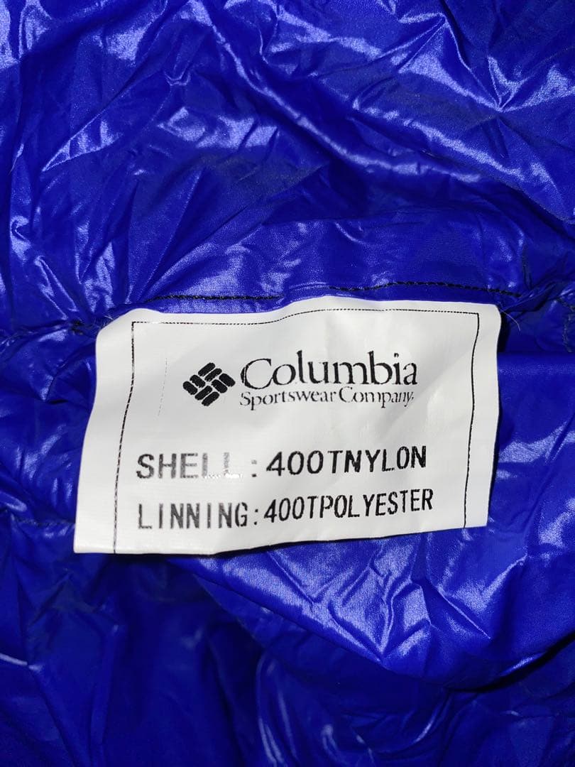 ダウンシュラフ600gColumbiaグースダウンシュラフ　コロンビア