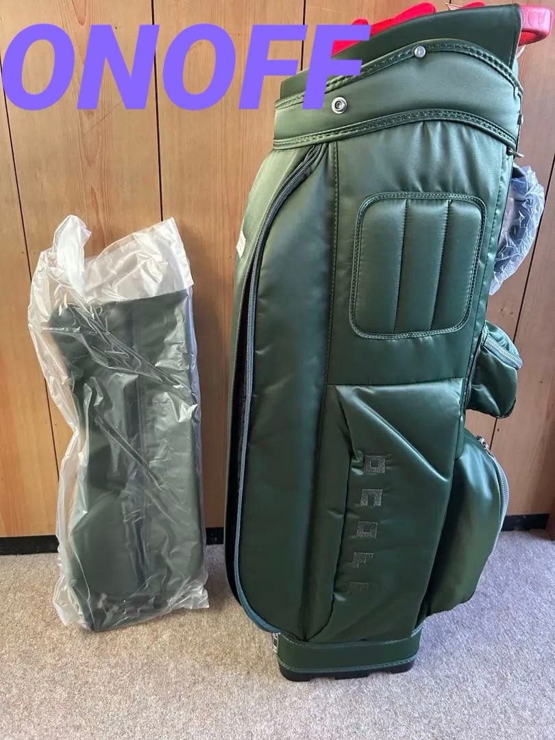【新品】ONOFF OB0424 キャディバッグ オノフ　ディープグリーン