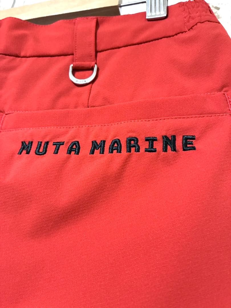 【フォロー割】ムータマリン メンズ ハーフパンツ ゴルフパンツ サイズ5 レッド