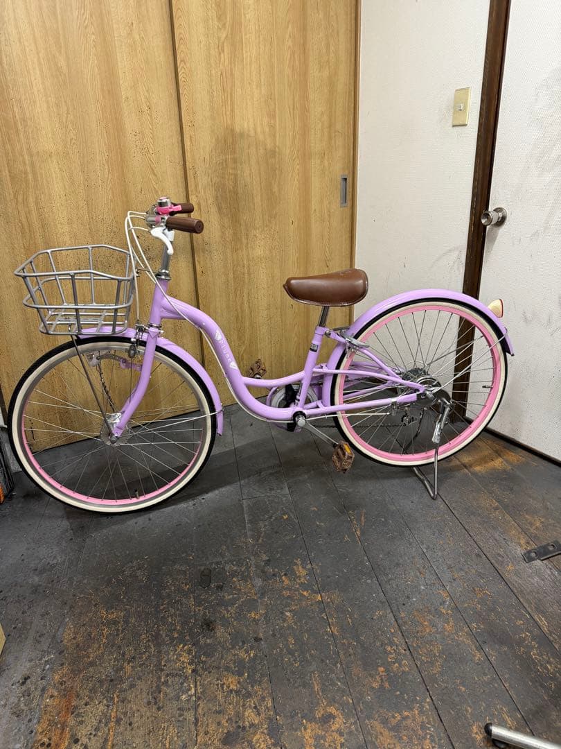 中古車　子供用自転車　Plume　24インチ　LEDオートライト　6段変速　美品