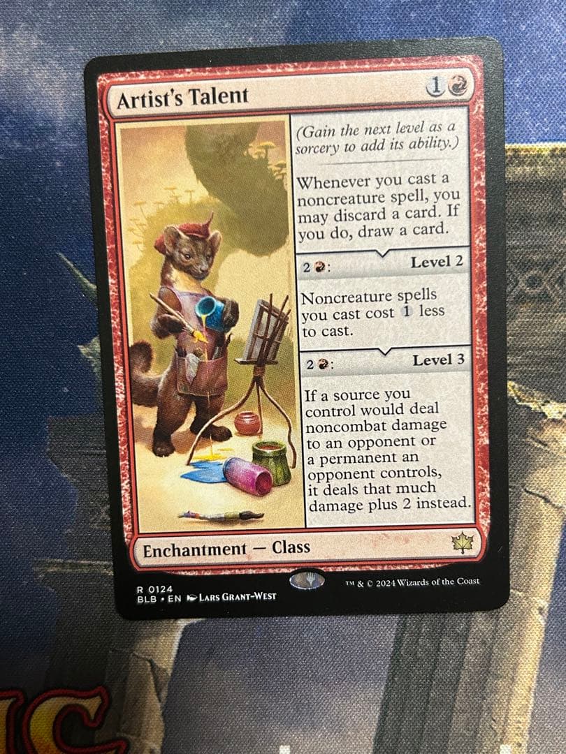 mtg 美術家の才能　Artist's Talent 4枚　英語