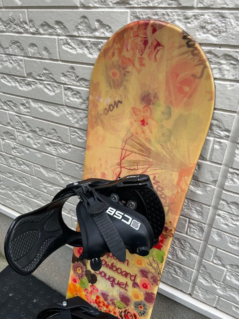 1回使用品 スノーボード2点セット spoon 98cm CSB キッズ 子供