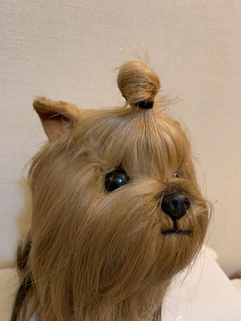 【ドレッシー　ペット】ヨークシャーテリア ぬいぐるみ　日本製　昭和レトロ