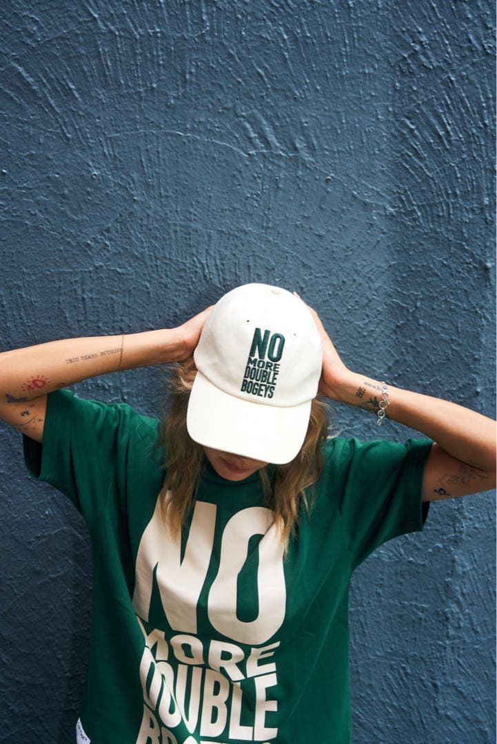 NO MORE DOUBLE BOGEYS ハーフモックネックシャツ