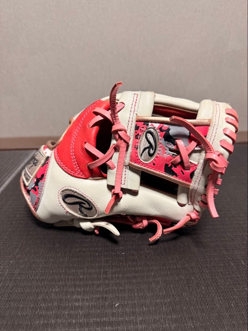 Rawlings 軟式グローブ 赤/白