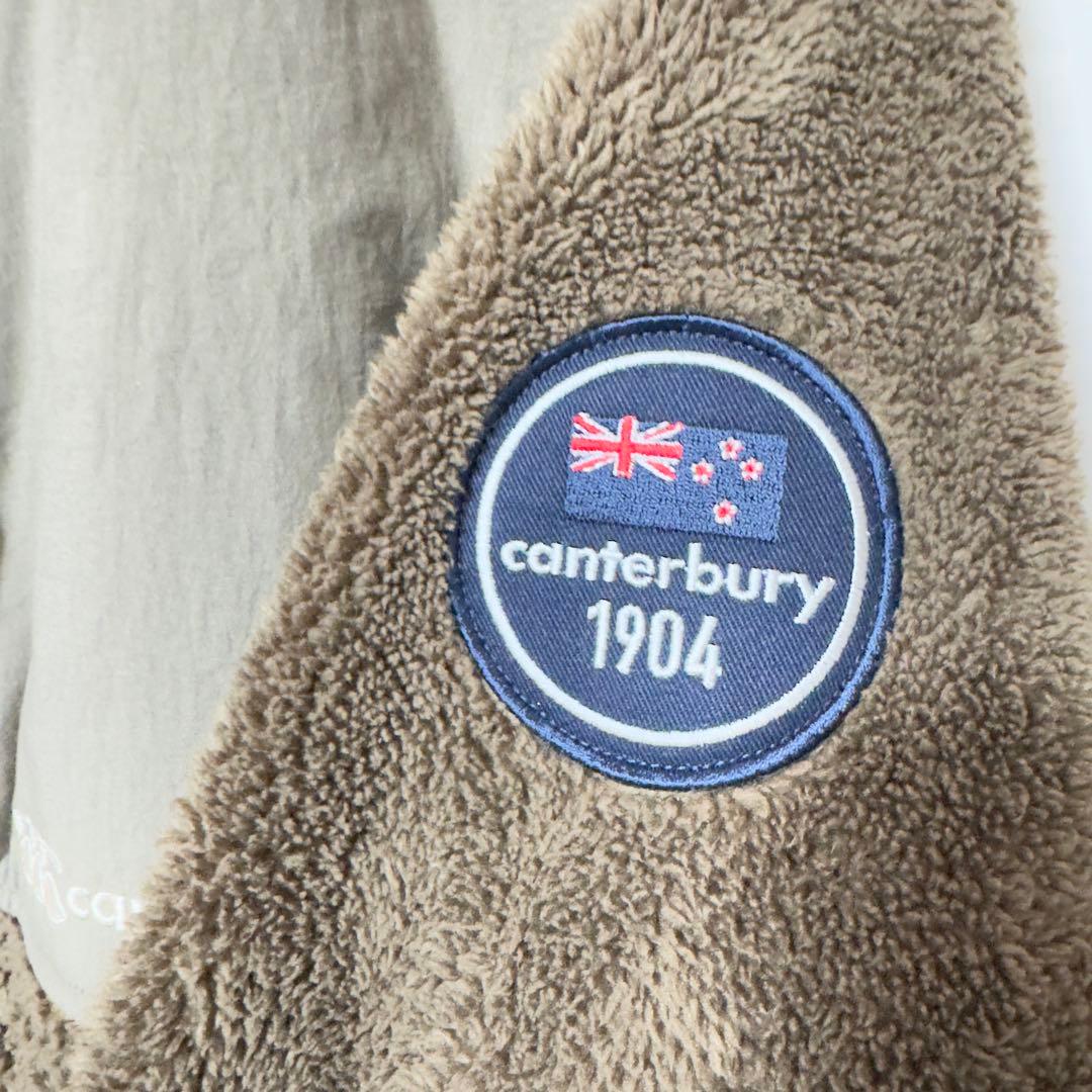 ベージュ/トープカラーのカンタベリー メンズ ボアフリース ジャケット