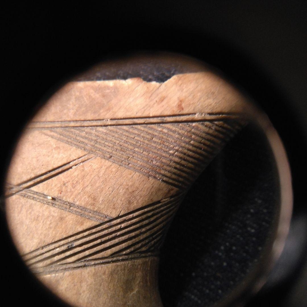 幾何学模様の　1860年代　オブジェ　ボーン幾何学模様