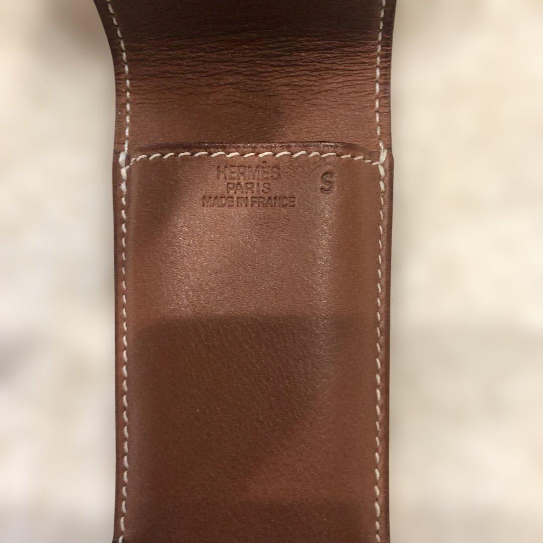 HERMES ヒューゴ　ペンケース　筆箱 Sサイズ ブラウン