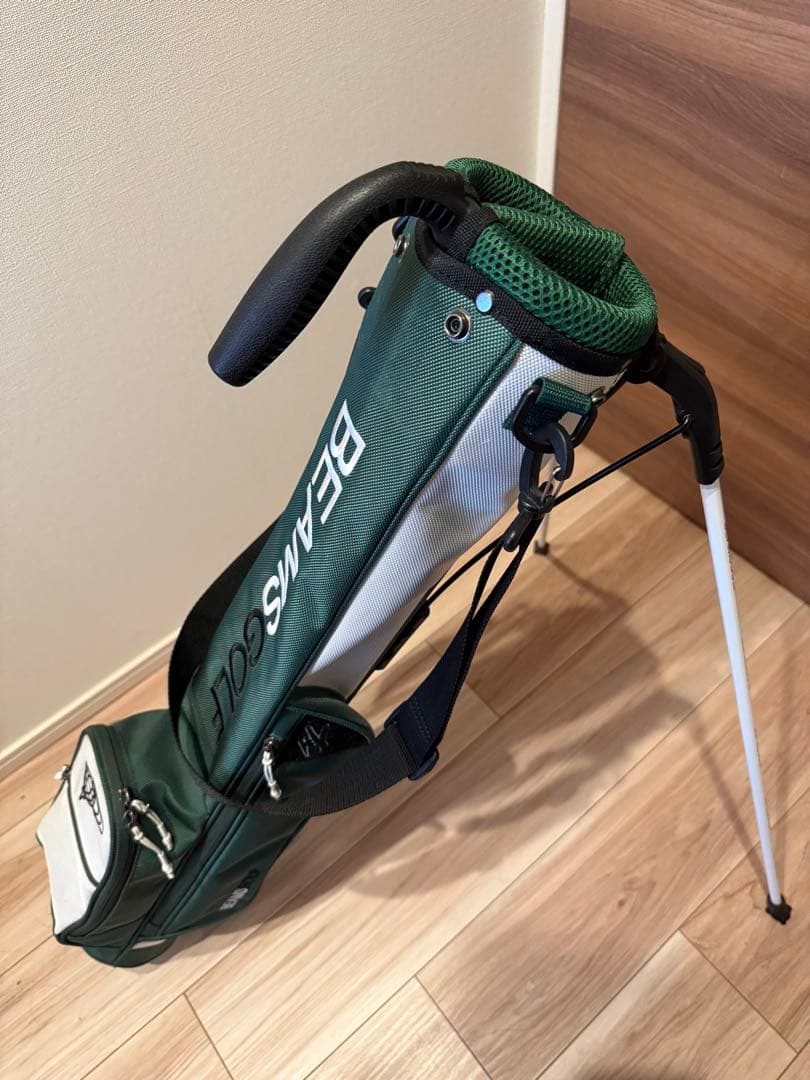 BEAMS GOLF キャディバッグ スタンド付き グリーン