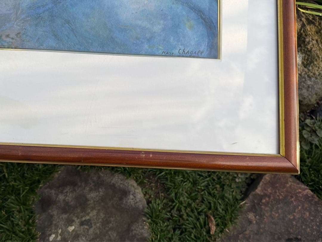 マルクシャガール 恋人たちの夢 リトグラフ 62cm x 80cm