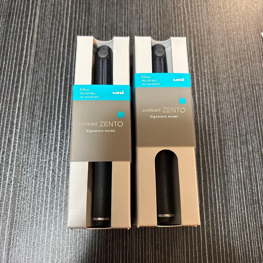 uniball ZENTO ユニボールゼント シグニチャー　ブラック　2本