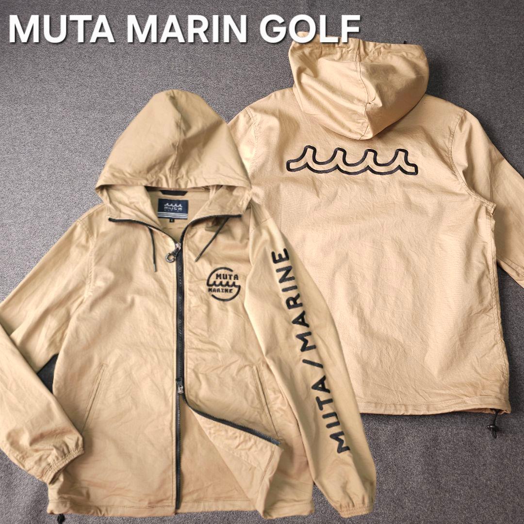 【ムータマリンゴルフ】ビッグロゴ 袖ロゴ 長袖ブルゾンジャケット パーカー 5