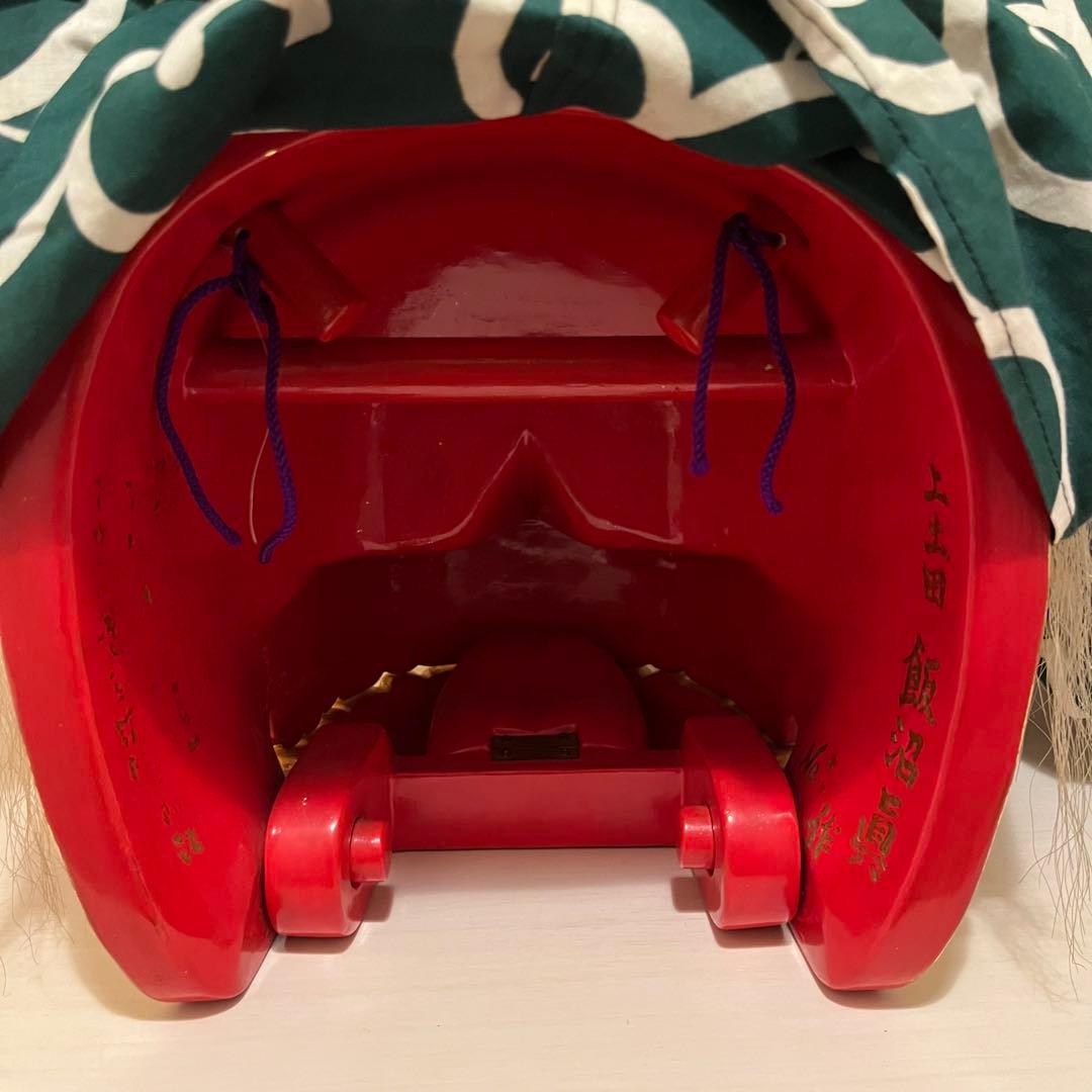 .【希少】　獅子舞　獅子頭　金箔　木彫　魔除け　金彩　古美術　木製 木彫 お祭り