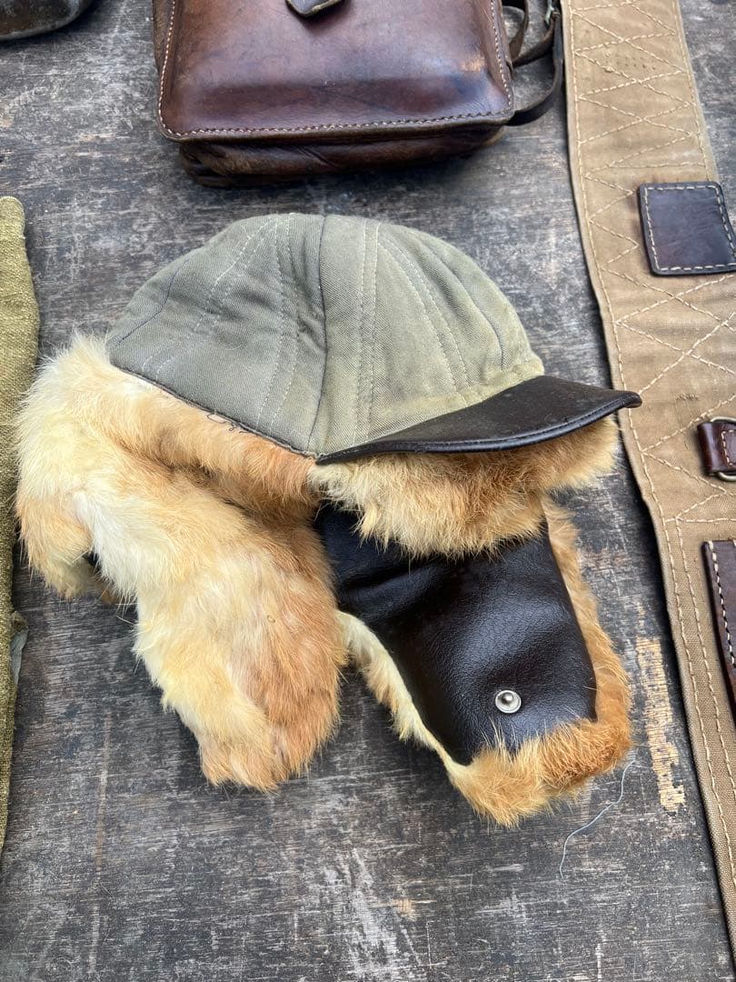 【O-1311】軍物 軍隊 戦争 ミリタリー フライトキャップ リュック 水筒