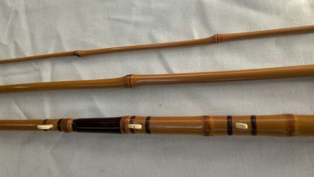 江戸和竿　東正　布袋竹・印籠中通し 3本継　ハゼ竿　細身・軽量竿　良品