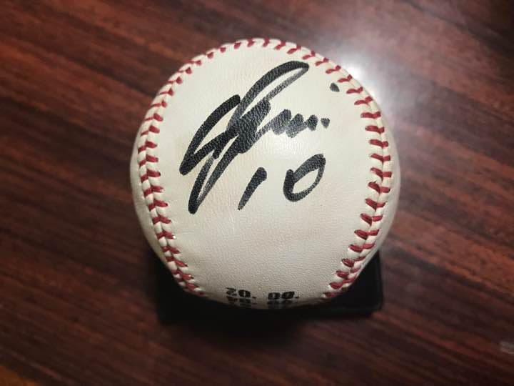 直筆サイン ボール 阿部慎之助