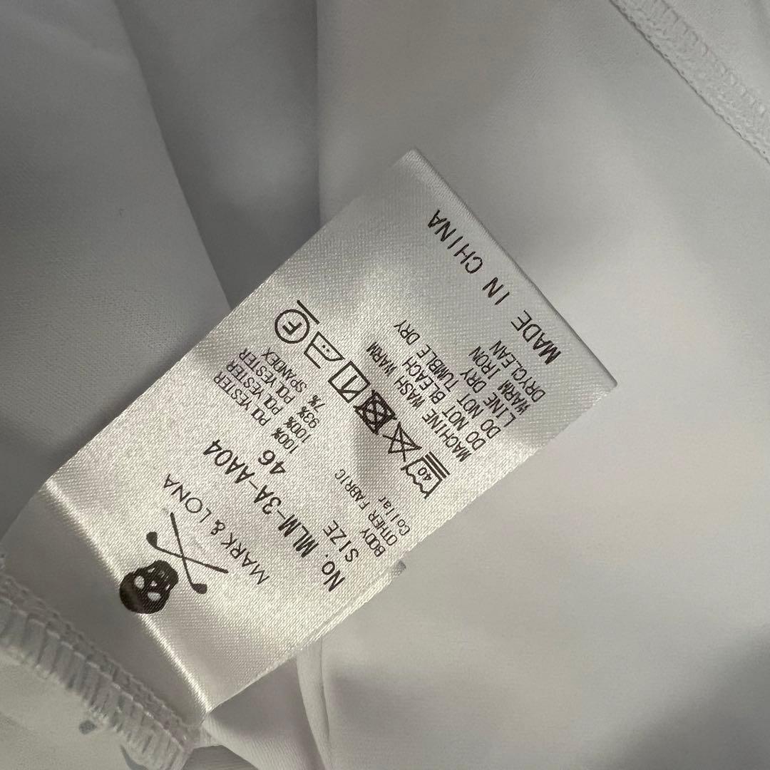 MARK＆LONA マークアンドロナ　モックネック　半袖シャツ　ハイネック　M