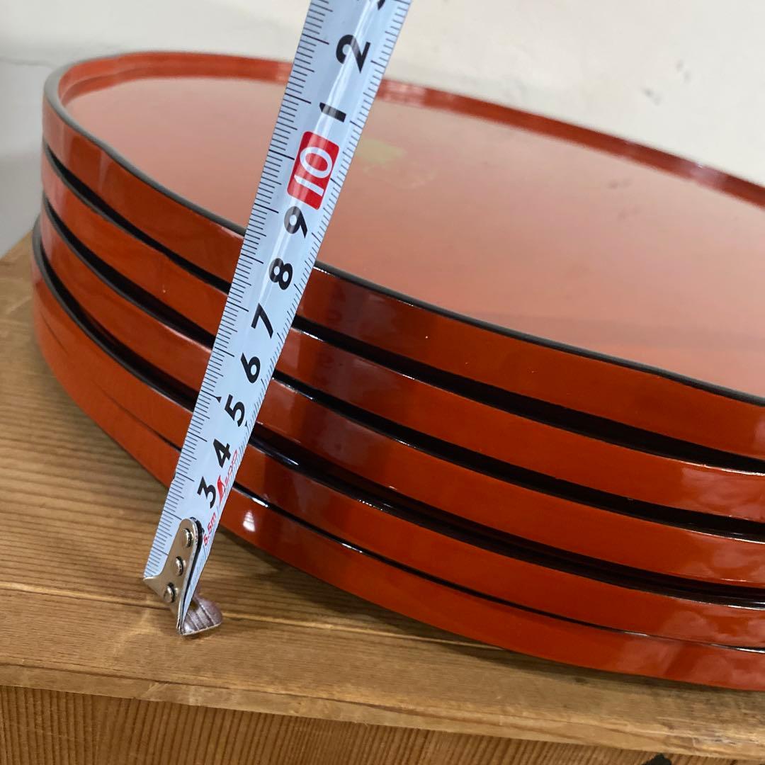 輪島塗　懐石道具　折敷　お膳　お盆　5枚