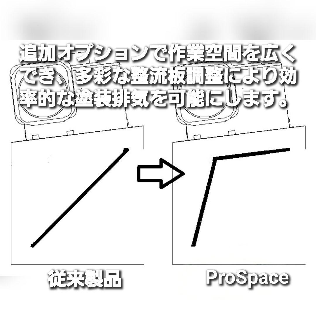 新型塗装ブースG-BOOTHM440 ProSpace実用新案350m3/h
