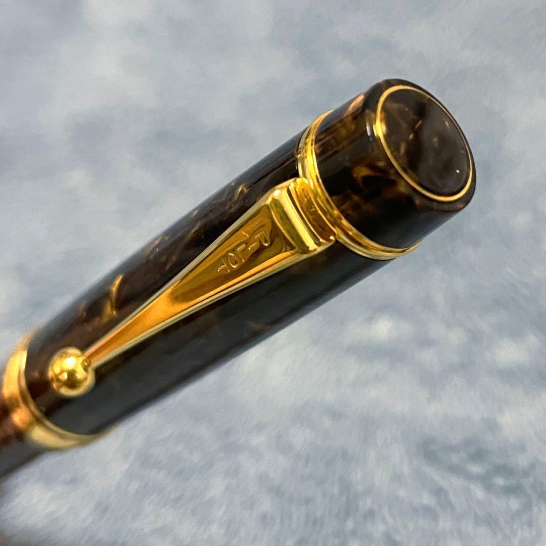 【超美品】パイロットカスタム　エレガンス　18K750太字　マーブル軸　万年筆