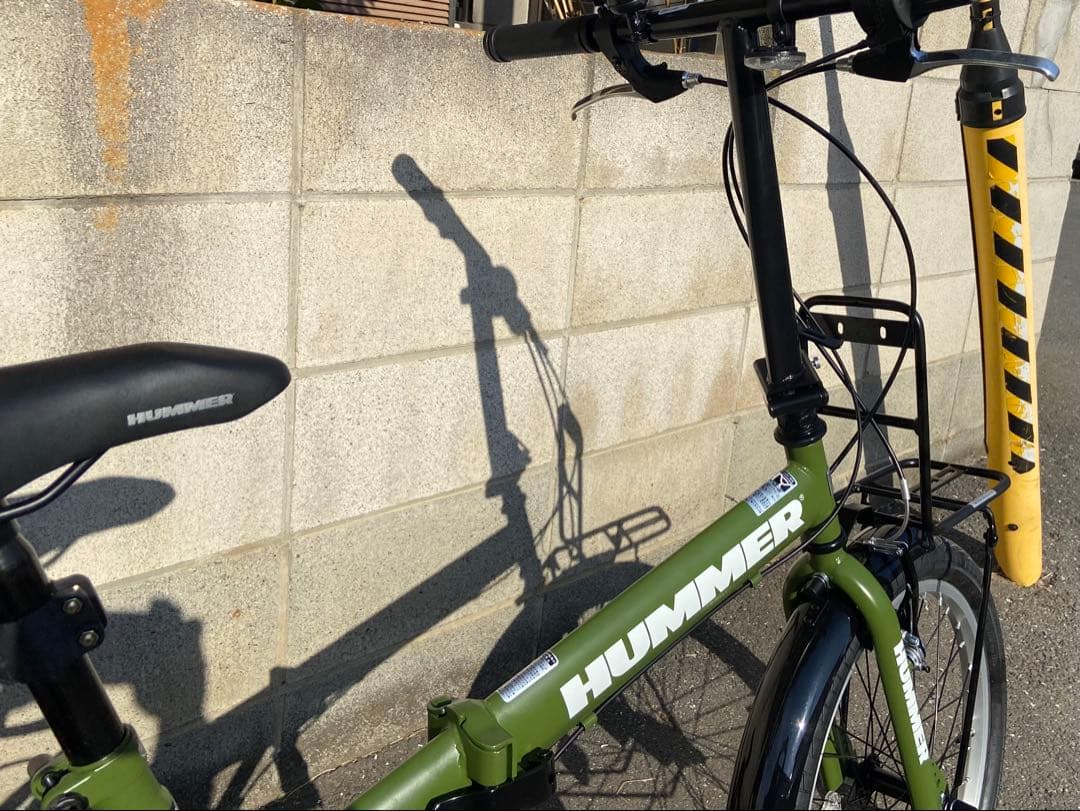 ハマー HUMMER 折りたたみ自転車　２０インチ６段ギア