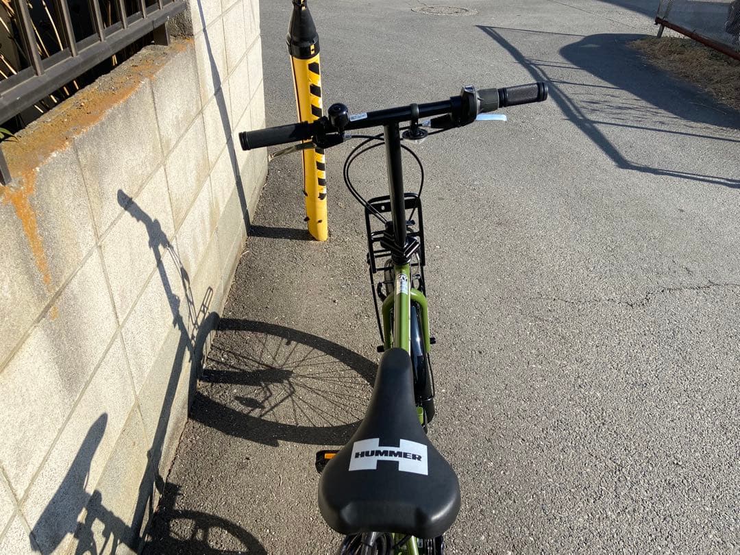 ハマー HUMMER 折りたたみ自転車　２０インチ６段ギア