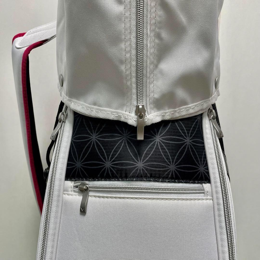 新品 Callaway キャディバッグ ホワイト/ピンク レディース