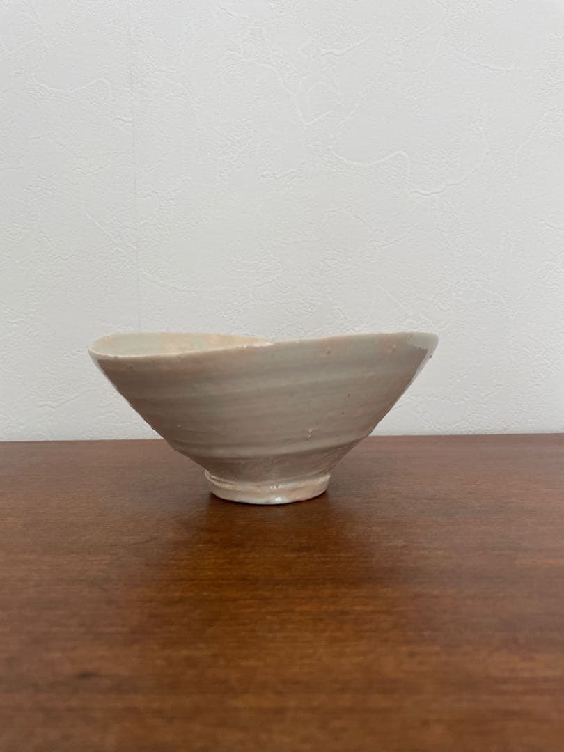 辻村史朗　作　白磁茶碗