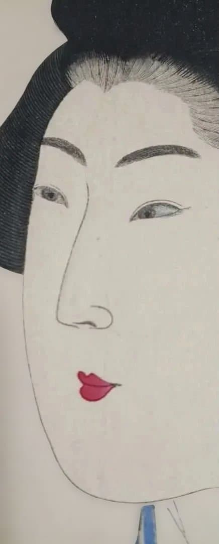 浮世絵版画、真美人五、橋本周延画 明治三十年出版