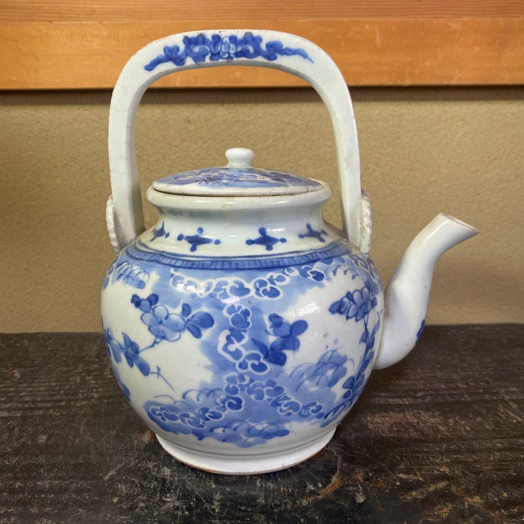 専用　古伊万里藍柿右衛門手草花分水注