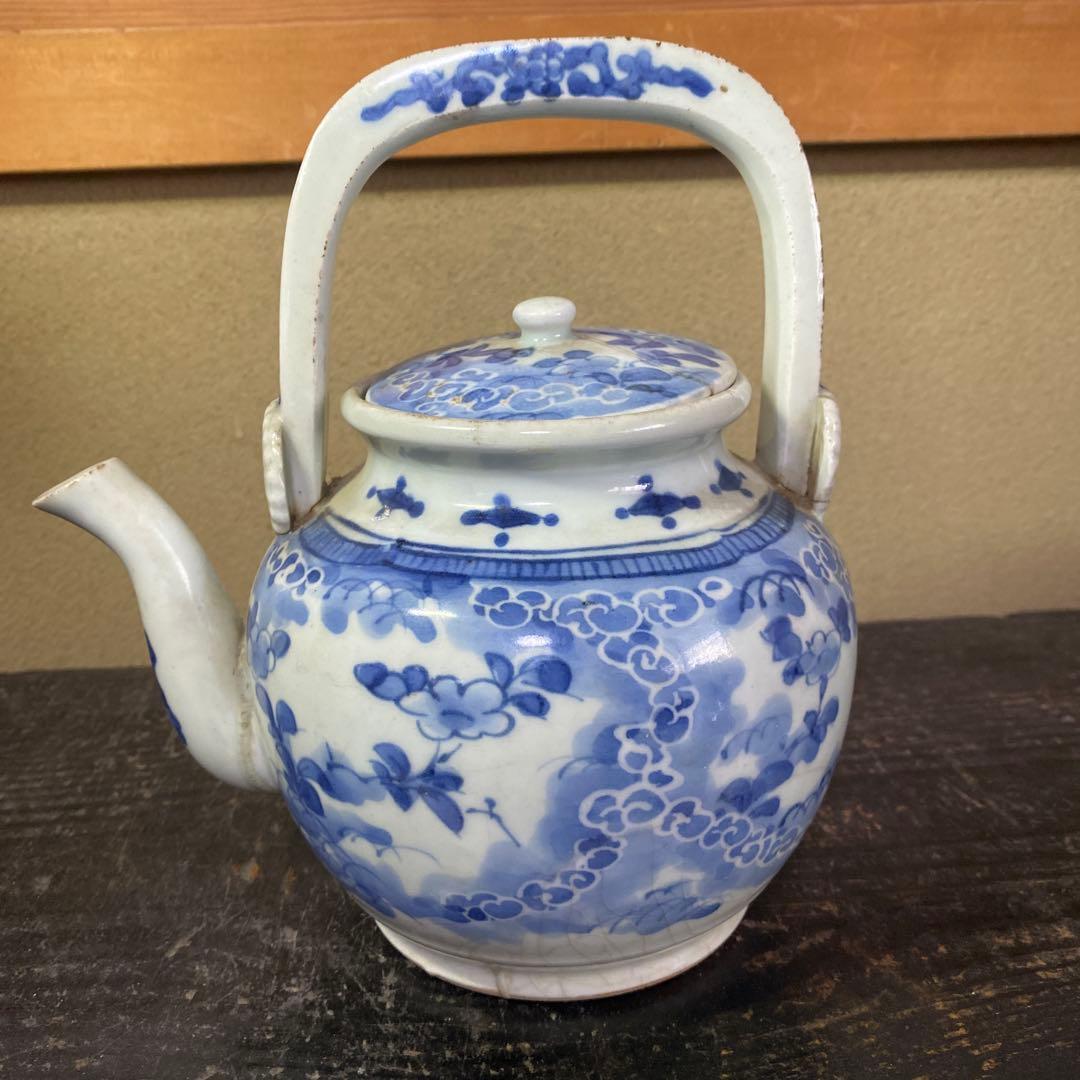 専用　古伊万里藍柿右衛門手草花分水注