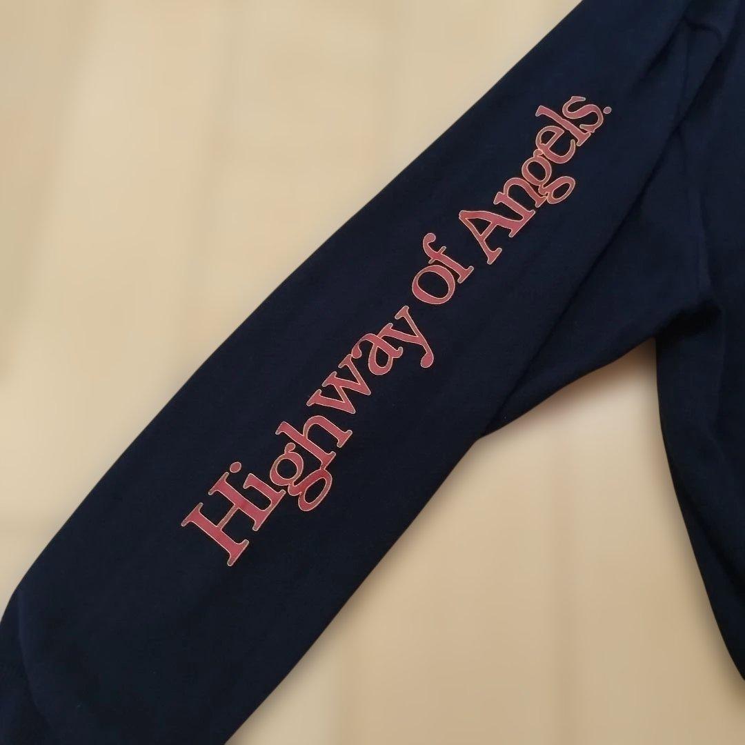 【ずっと真夜中でいいのに。】長袖ニットポロシャツ/ダークネイビー