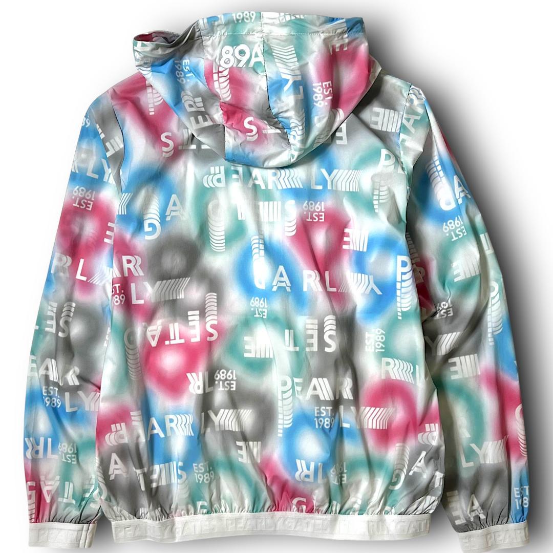 1 パーリーゲイツ グラデーション柄 ロゴ総柄 撥水 ジップブルゾン 030