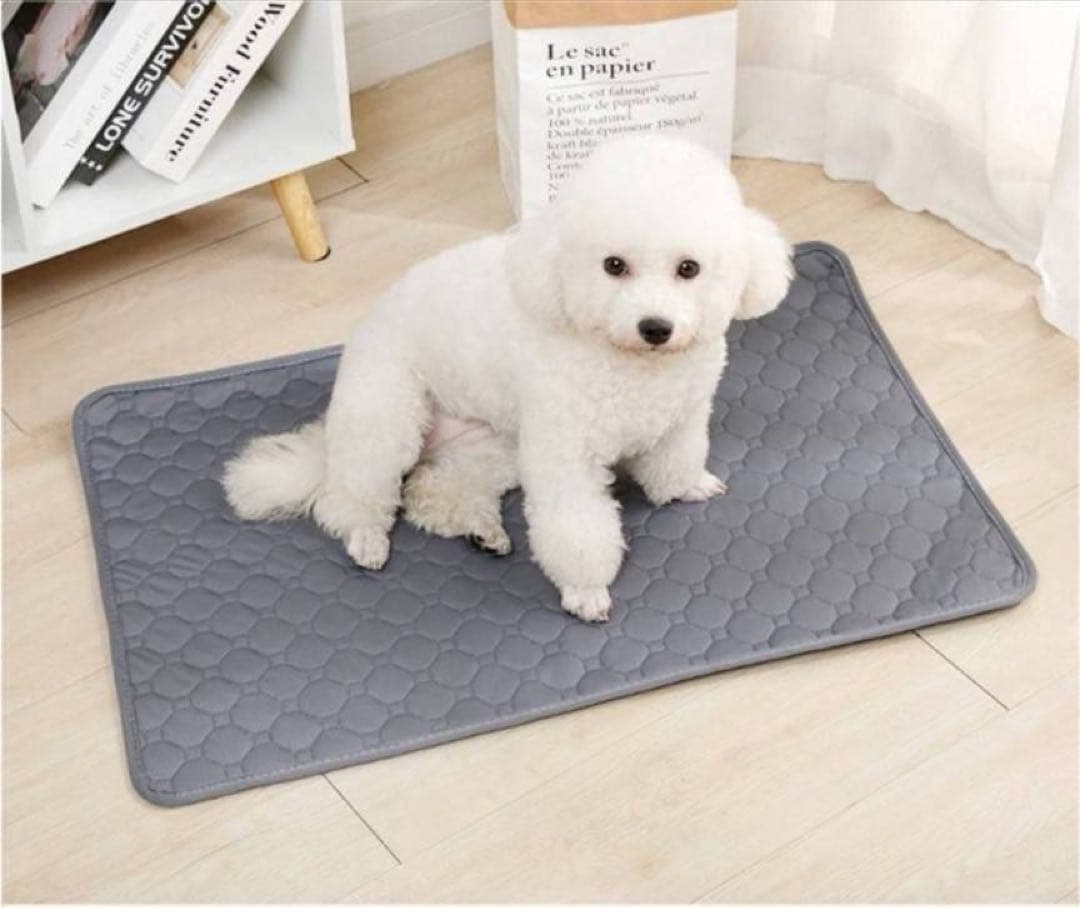 ペットシーツ シート トイレマット おしっこマット 犬猫　 洗える　2枚　グレー