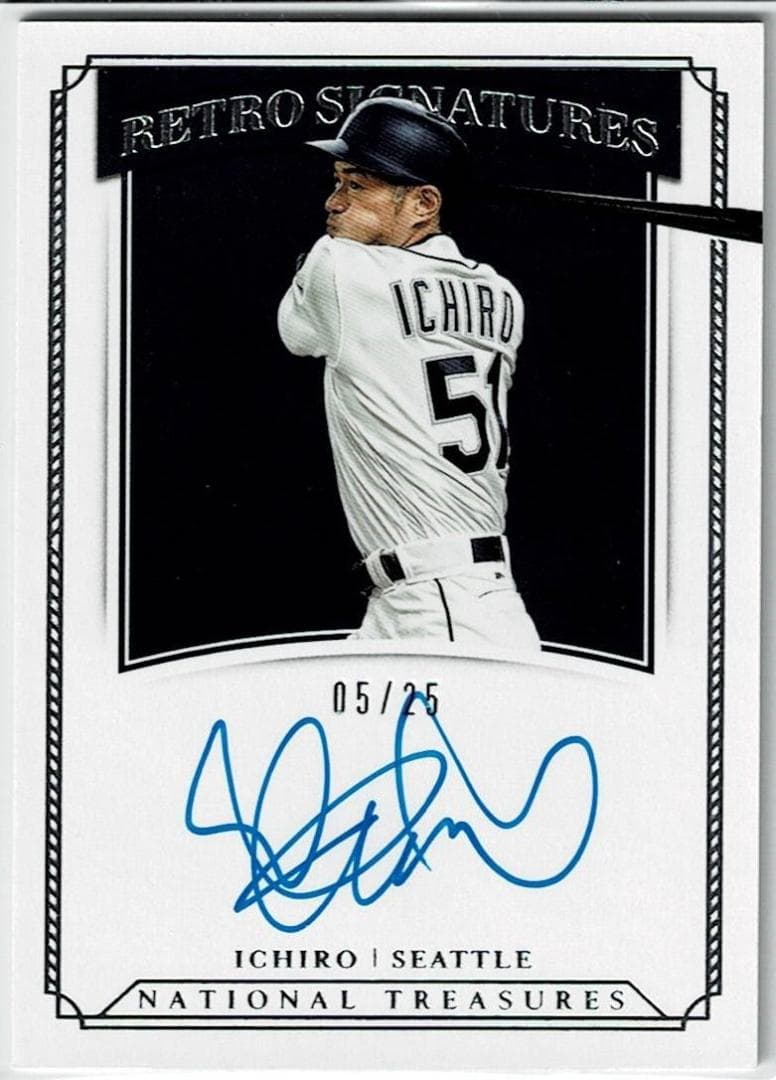 イチロー 19 NATIONAL TREASURES 25枚限定直筆サインカード