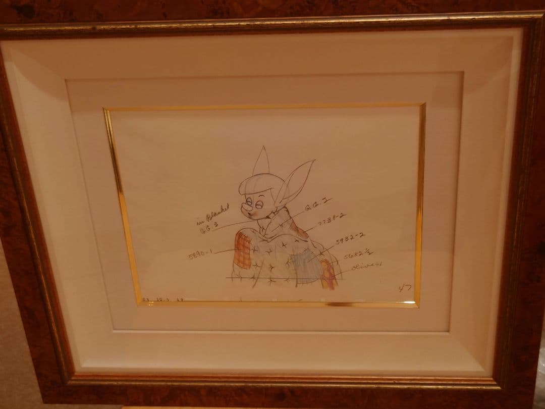 【世界で1枚 激レア】映画ピノキオのドローイング（毛布）
