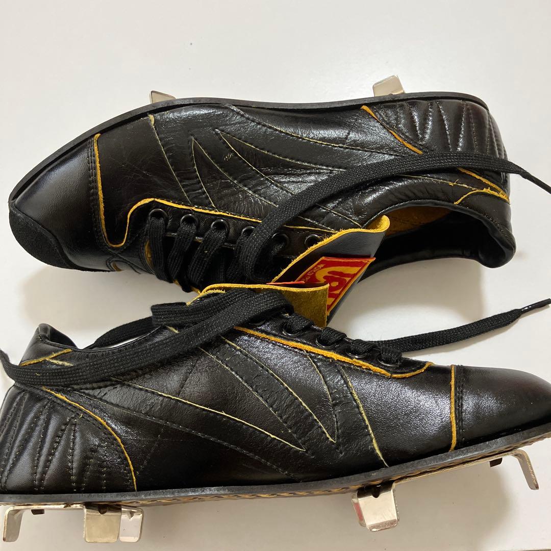 未使用 ワールドペガサス ヴィンテージ 本革 野球スパイク 26.0cm P革付