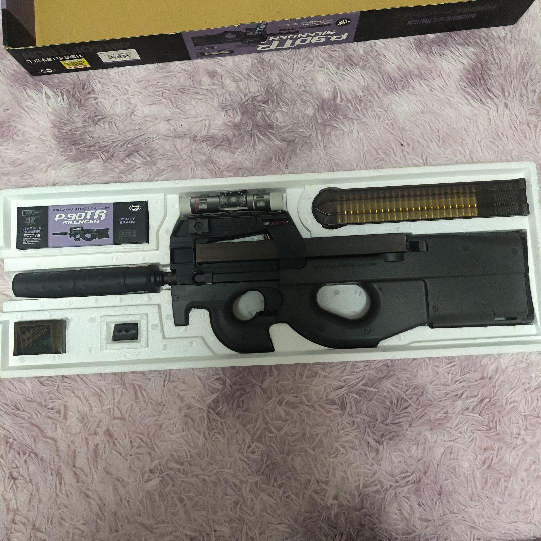 むゆ東京マルイ スタンダード電動ガンP-90 トリプルレイル ドットサイト