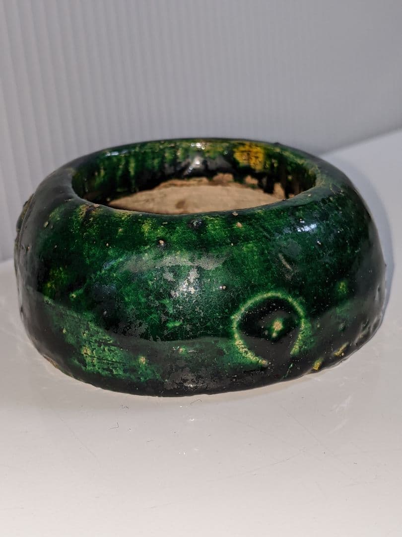 楽焼き　九代了入　蓋置　茶道具