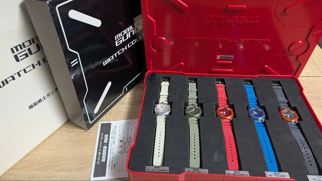 ジャンク品　ガンダム　MS キャラクターウォッチ　RED 181/500