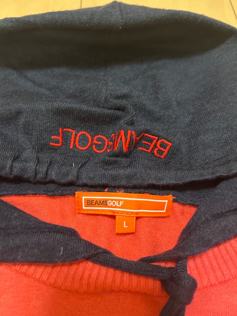 beamsgolf ビームスゴルフニットフーディーパーカー　L