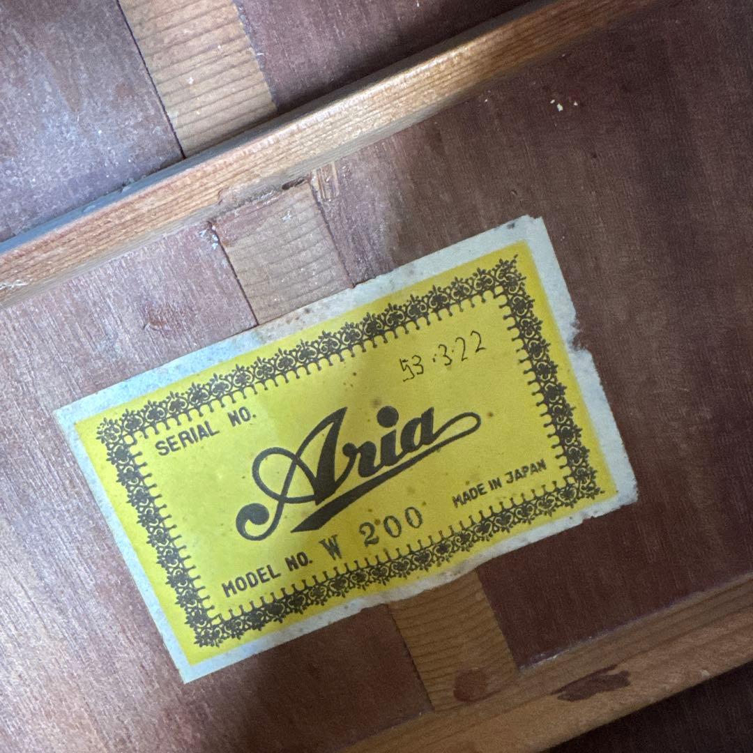 メンテ済 ARIA W200 70年代製 アコースティックギター 日本製 アリア