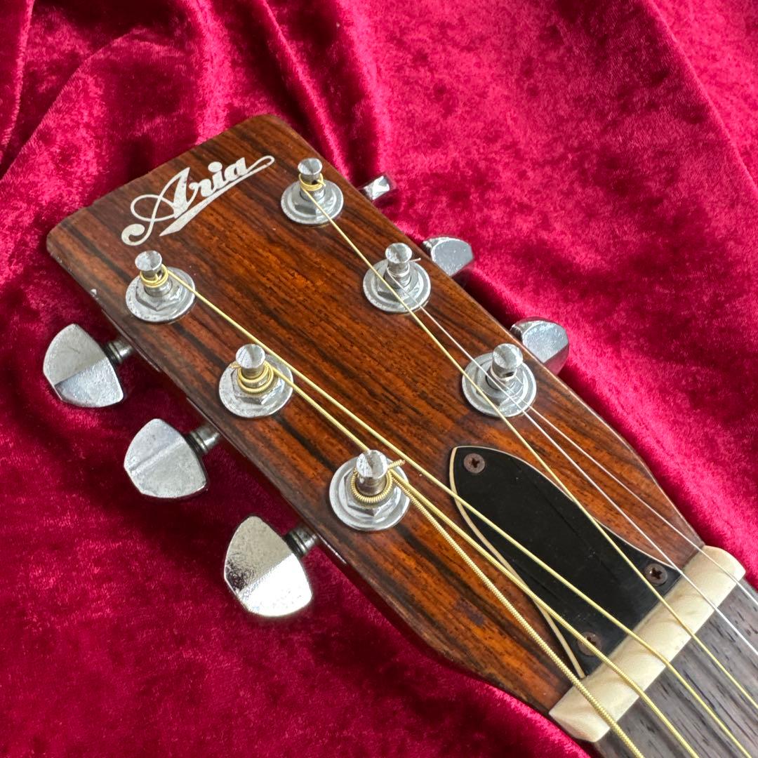 メンテ済 ARIA W200 70年代製 アコースティックギター 日本製 アリア