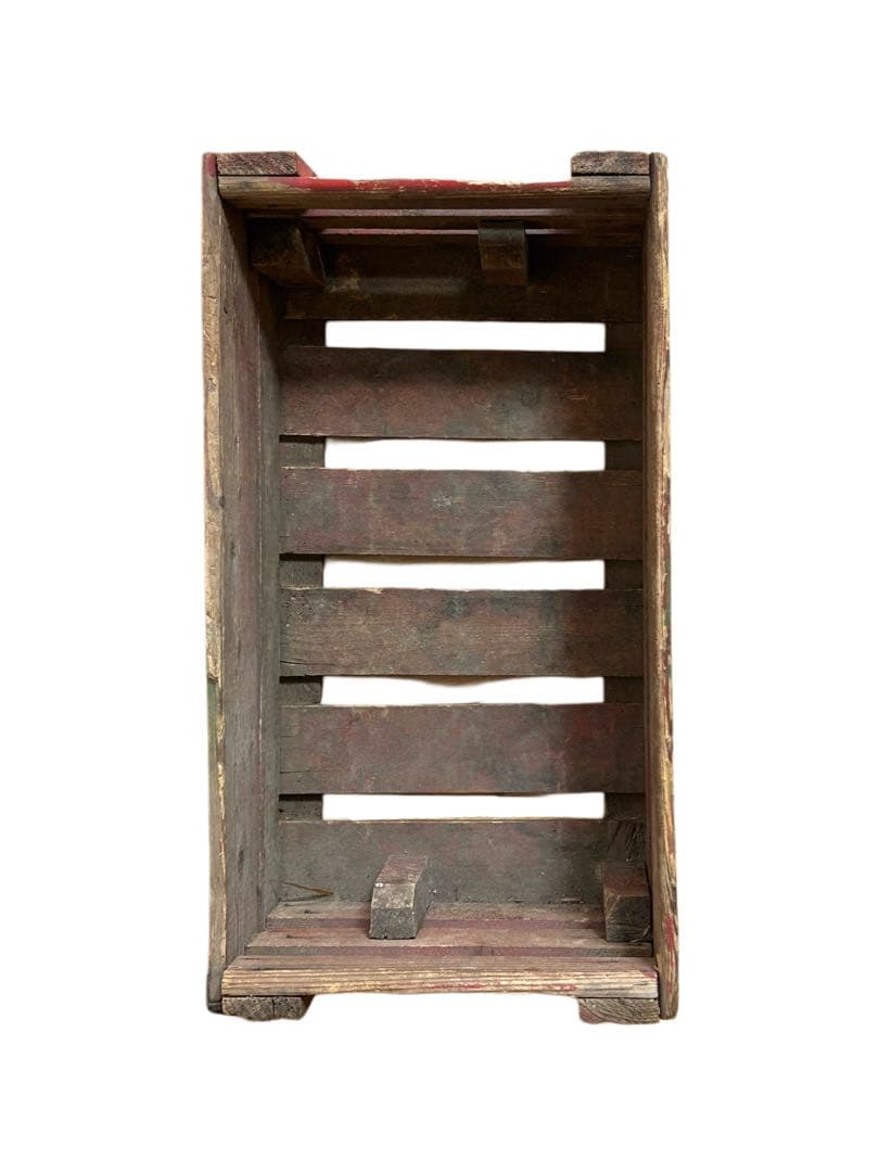 60s ビンテージ アンティーク 雑貨AMSTEL ビール 木製 ボックス 赤