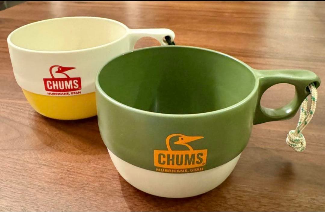 ✨美品・未使用✨ CHUMS ディッシュ カップ カトラリー ステンレスボトル