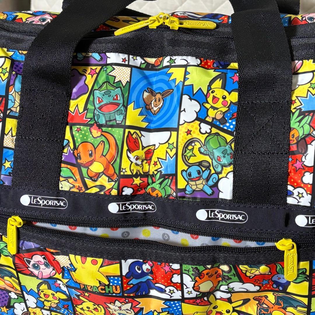 【希少】レスポートサック　ボストンバッグ　ラージタイプ　ポケモン　ピカチュウ