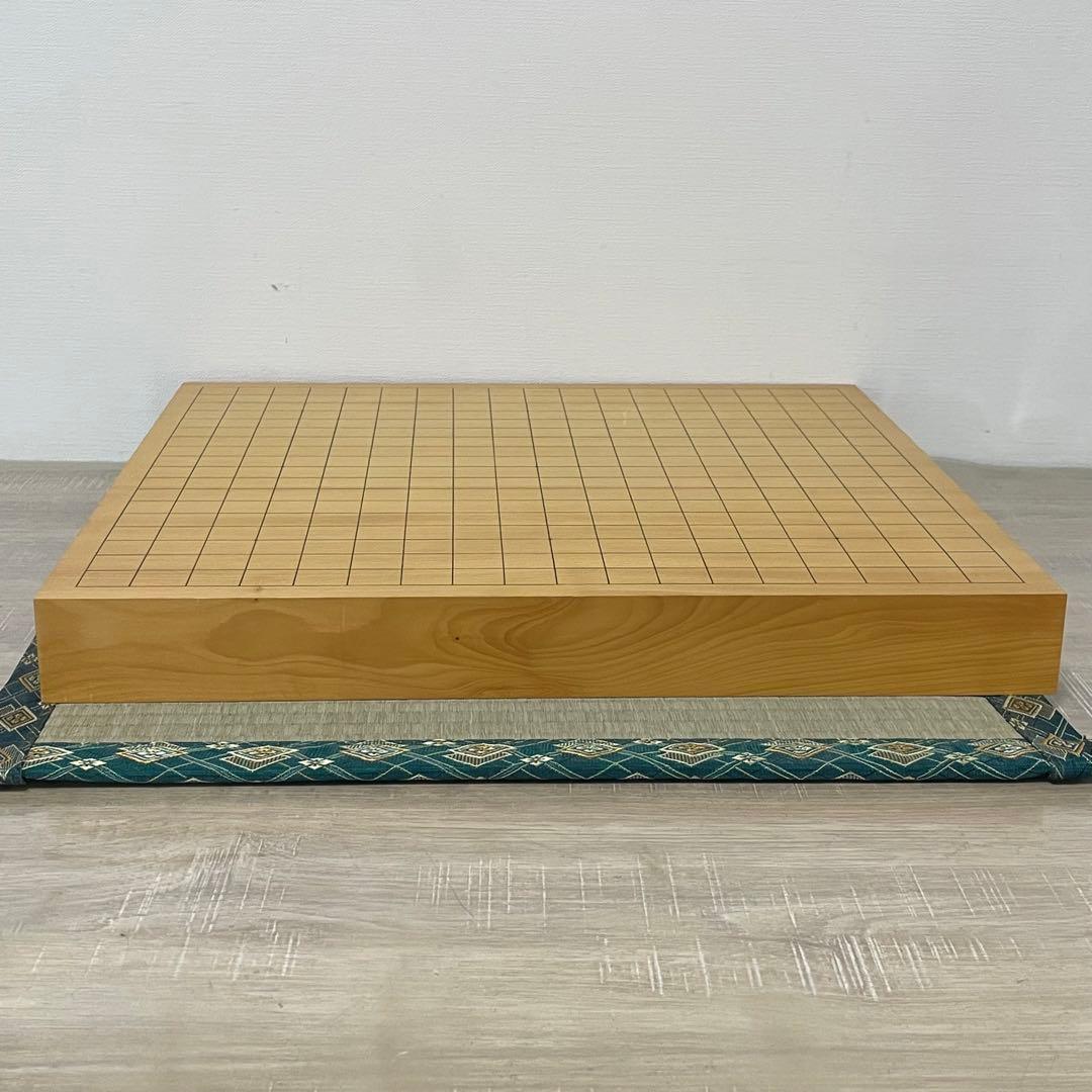 前川榧碁盤店 日本製 卓上碁盤 本榧 高級天然木 碁盤用畳マット付き！