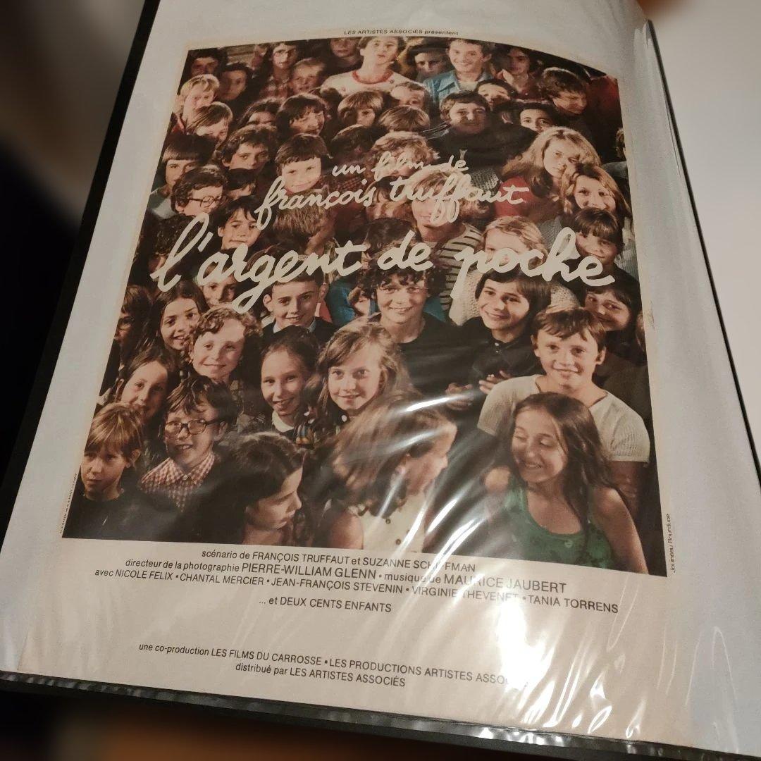 トリュフォーの思春期 フランス版小盤　映画ポスター
