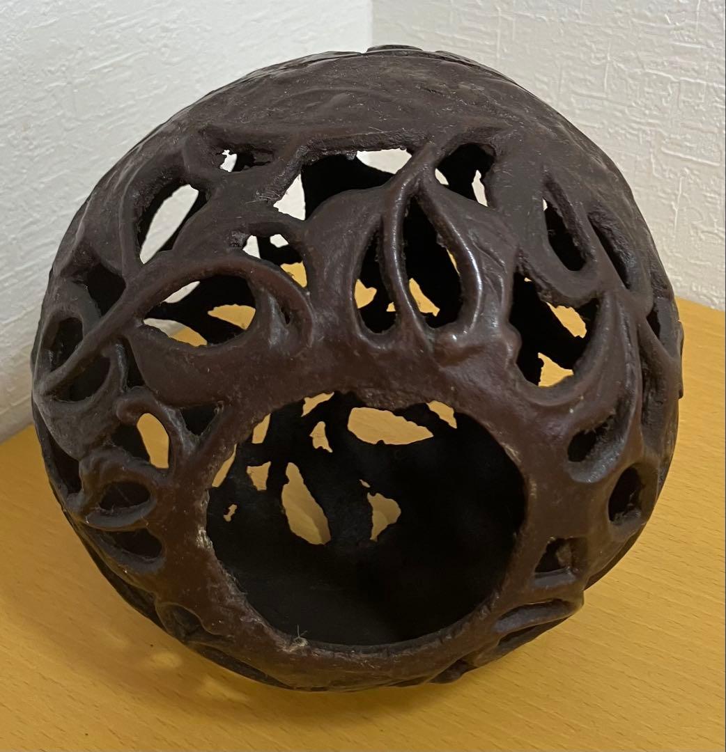 【高岡銅器】玉獅子 鋳造 鉄製 置物 招福 縁起物 玉乗り獅子 狛犬