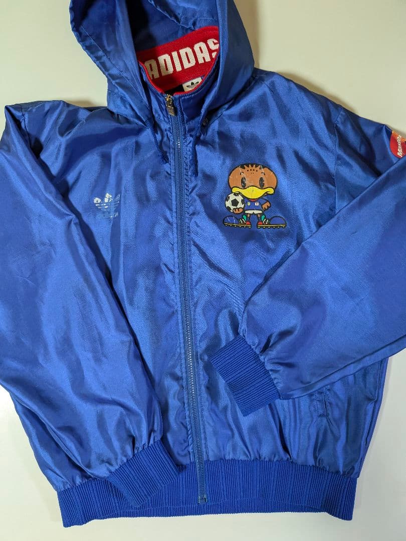 90s adidas 1992年アジアカップ広島 公式 ウインドブレーカー Ｏ